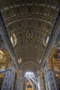 Interior of St. Peter's Cathedral, Vatican City. Italy