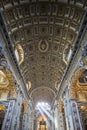 Interior of St. Peter's Cathedral, Vatican City. Italy
