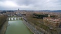 Vatican, Castel Sant Angelo fortress and bridge Royalty Free Stock Photo