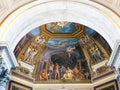 Vatican Ceiling, Colourful Frescos, Biblical Scene