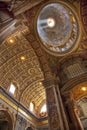 Vatican Ceiling Dome Rome Royalty Free Stock Photo