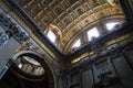 Vatican Ceiling Dome Rome Italy Royalty Free Stock Photo