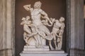 Vatican City, August 21, 2008: Laocoon. Pio Clementino Museum Royalty Free Stock Photo