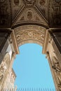 Vatican City, Vatican - August 21, 2018. Saint Peter Basilica. Beautiful ceiling, architectural details. Royalty Free Stock Photo