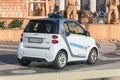 Smart electric car belong to Carabinieri St. Peter\'s square