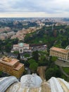 Panoramic view of rome from the roof of the Dome
