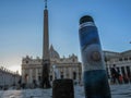 Vatican City, 24 February, 2019: Argentine mate in St. Peter`s Square in Vatican City