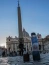 Vatican City, 24 February, 2019: Argentine mate in St. Peter`s Square in Vatican City