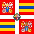 Vatican City, flag of the Swiss Guard of Francis I pope