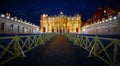 Vatican City HolySee. St. Peter`s Basil on Saint Peters Square Royalty Free Stock Photo