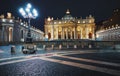 Vatican City HolySee. St. Peter`s Basil on Saint Peters Square Royalty Free Stock Photo