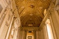 Vatican City, Italy - 23 June 2018: Decoration on the ceiling of Saint Peter\'s Basilica at St. Peter\'s Square in Vatican City Royalty Free Stock Photo