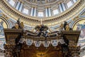 Vatican City, Italy - 23 June 2018: Tomb of saint Peter at basilica in Vatican City