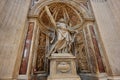 Vatican City, July 22, 2022: Interior of the St. Peter Basilica, Vatican, Italy. Saint Andrew the Apostle