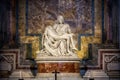 Rome, Vatican: The Piety of the Vatican or Pieta by Michelangelo Buonarroti