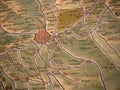 VATICAN CITY, ROME - FEBRUARY 26 2022 - Famous mural geographic maps