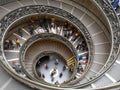VATICAN CITY, ROME - FEBRUARY 26 2022 - Famous spiral staircase
