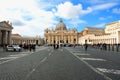 Vatican City, Rome, Italy, Beautiful Vibrant image Panorama of S Royalty Free Stock Photo