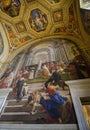 Raphael`s Rooms in Vatican museum in Vatican city, Rome, Italy