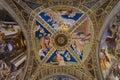 Raphael`s Rooms in Vatican museum in Vatican city, Rome, Italy Royalty Free Stock Photo