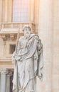 Vatican City, Rome, Italy - February 23, 2019: Statue of the apostle Saint Peter Royalty Free Stock Photo