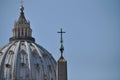 The Dome of St Peters Basilica, Rome, Italy