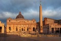 Vatican City, Rome, Italy at sunrise. Royalty Free Stock Photo