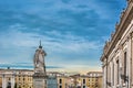 Vatican city square in twilight time.