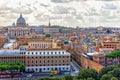 Vatican City and St Peter`s Cathedral view, Rome, Italy Royalty Free Stock Photo