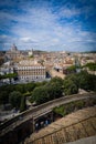 Vatican City with St. Peters Basilica. Panoramic skyline view from Castel SantAngelo, Rome, Italy Royalty Free Stock Photo