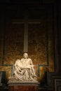 Vatican City, Vatican - December 14, 2018. Michelangelo Pieta sculpture at Saint Peters Basilica in Vatican, Rome Italy Royalty Free Stock Photo