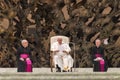 Pope Francis (Jorge Mario Bergoglio) on Papal Audience in the Paul VI hall