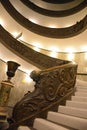 Vatican City, Vatican - December 14, 2018. Spiral stairs of the Vatican Museums in Vatican, Rome Royalty Free Stock Photo