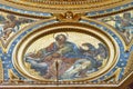 Fragment of the ceiling. Interior of Saint Peter`s Basilica in Vatican Royalty Free Stock Photo