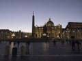 Saint Peter Square at Night Vatican City Royalty Free Stock Photo