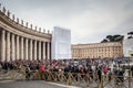 VATICAN CITY, VATICAN - Tourists/pilgrims on the Saint Peter's S