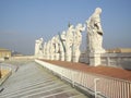 Statues on the roof of St. Peters basilica, Vatican