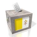 Vatican City - wooden ballot box - voting concept