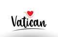Vatican country text typography logo icon design