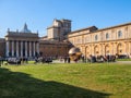 Vatican courtyard with golden ball