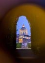 Vatican cupola seen through the keyhole, Rome, Italy