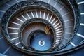 Vatican double helix spiral staircase in Rome Italy