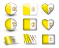 The Vatican flag Royalty Free Stock Photo