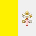 Vatican Flag Vector Flat Icon