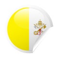 Vatican Flag Vector Round Corner Paper Icon