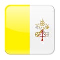 Vatican Flag Vector Square Icon