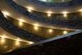 Vatican golden stairs Royalty Free Stock Photo