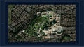 Vatican highlighted - composition. Low-res satellite