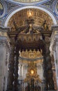 Vatican Inside Bernini's Baldacchino Rome Italy Royalty Free Stock Photo