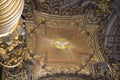 Bernini`s baldacchino, inside Saint Peter`s Basilica, Vatican Royalty Free Stock Photo